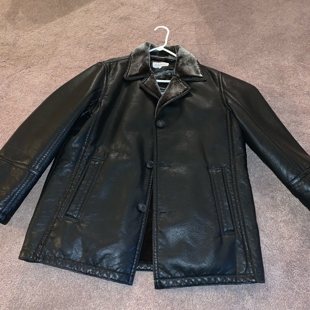 Men’s leather Calvin Klein Jacket